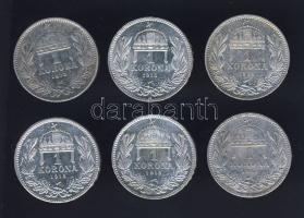 1893-1915. 1K Ag (6x) T:2+,2,3 kis ph.