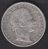 Ausztria/magyar verdejel 1860B 1/4Fl Ag T:3