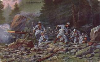 Military WWI Artillery battle