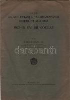 1932 A M. Kir. álatélettani és takarmányozási kisérleti állomás 1927-31 évi működése