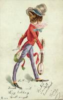 Musician Cat litho