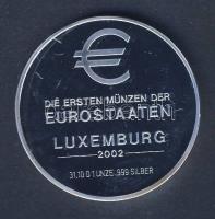 Luxemburg 2002. Az első euro érmék emlékérme Ag T:PP