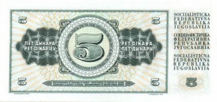 Jugoszlávia 20db klf modern bankjegy T:I