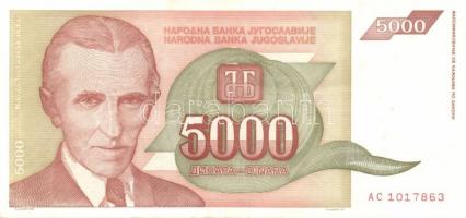 Jugoszlávia 20db klf modern bankjegy T:I