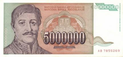 Jugoszlávia 20db klf modern bankjegy T:I