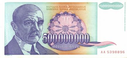 Jugoszlávia 20db klf modern bankjegy T:I