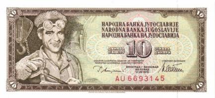 Jugoszlávia 20db klf modern bankjegy T:I