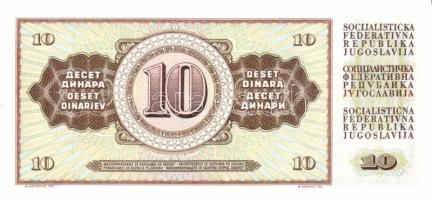 Jugoszlávia 20db klf modern bankjegy T:I