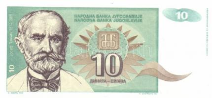 Jugoszlávia 20db klf modern bankjegy T:I