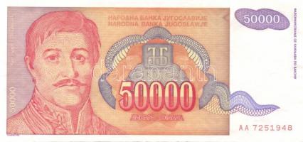 Jugoszlávia 20db klf modern bankjegy T:I