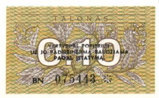 Litvánia 3d klf modern bankjegy, köztük kettő erőteljes vágáshibával T:I