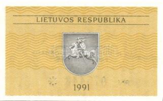 Litvánia 3d klf modern bankjegy, köztük kettő erőteljes vágáshibával T:I