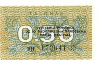 Litvánia 3d klf modern bankjegy, köztük kettő erőteljes vágáshibával T:I