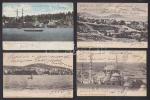 4 db régi Konstantinápoly képeslap / 4 Constantinople