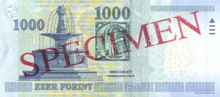 2010. 1000Ft "MINTA" és "SPECIMEN" felülnyomással T:I R!