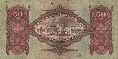 1930. 100P hamis nyilas felülbélyegzéssel T:II- + 1932. 50P hamis nyilas felülbélyegzéssel T:III