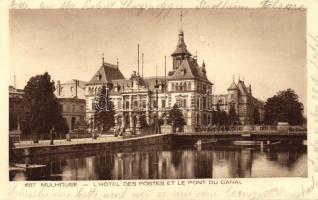 Mulhouse, Hotel des Postes, Pont du Canal / Post Office and bridge