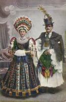 Hungarian folklore, couple from Mezőkövesd (EK)
