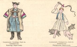 Hungarian folklore, cattleherd and swineherd boy s: Györffy Anna