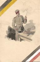 Military officer, cigar hand-crafted (EK)