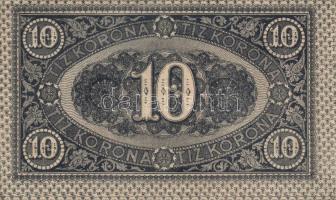 1919.augusztus 9. 10K "F" betűvel! felfelé csúszott elő- és hátlapi nyomat T:II R!