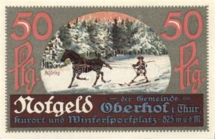 Német Birodalom / Weimari Köztársaság / Thüringia/Oberhof 1921. 20Pf + 25Pf + 50Pf 3 klf szükségpénz...
