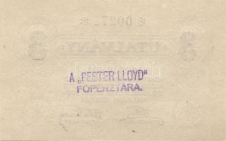 Dátum nélkül "Pester Lloyd" 1K, 2K, 3K 3db szükségpénz T:I,II