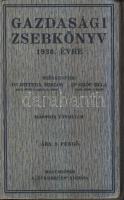 1930 Gazdasági Zsebkönyv reklámokkal, fontosabb takarmányokkal, szállítási költségekkel, stb.