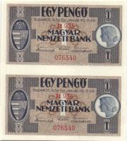 1938. 1P összefüggő függőleges 2-es ívben T:I