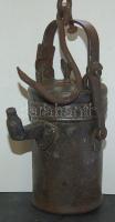 Régi bányászlámpa 20 cm magas
