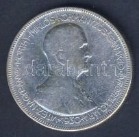 1930. 5P Ag "Horthy jobbra" T:3 ph.