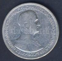 1930. 5P Ag "Horthy jobbra" T:3 apró ph.