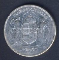 1930. 5P Ag "Horthy jobbra" T:3 apró ph