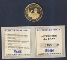 Németország 1993. aranyozott "Bill Clinton" emlékérem T:PP Tanúsítvánnyal