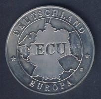 Németország 1992. "Konrad Adenauer ECU" emlékérem tanúsítvánnyal T:PP + Hollandia 1992. &q...