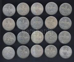 1993-94. 200Ft Ag "Deák" + "MNB" (20x) T:vegyes