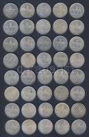 1993-94. 200Ft Ag "Deák" + "MNB" (40x) T:vegyes