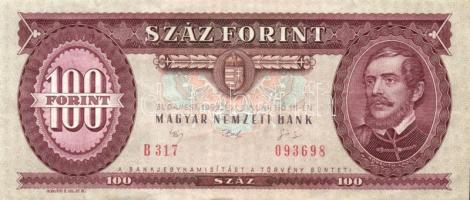 1944. 5P V.H. (3x) két színváltozat, egyik vágáshibás + 1946. 1.000.000BP (3x)+ 1992. 100Ft T:II+,II...