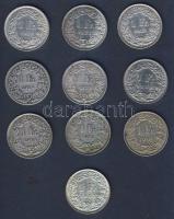 Svájc 1914-1969. 1Fr Ag (10x) mind klf évszámmal T:2,2/3,3