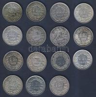 Svájc 1908-1983. 1Fr Ag (15) 11 klf évszámmal T:2,2/3,3