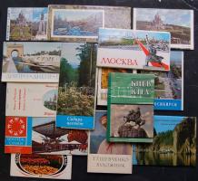 14 db modern külföldi képeslapfüzet / 14 Leporellos