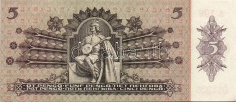 1939 5P (5x) egymás utáni sorszámokkal T:I, I-