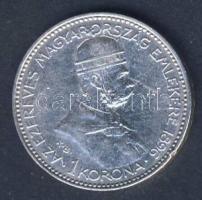 1896. 1K Ag "Millenium" T:3 kis ph.