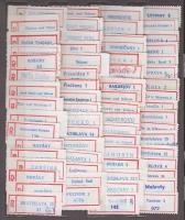 300 db csehszlovák ajánlási ragjegy berakólapokon