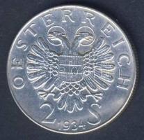 Ausztria 1934. 2Sch Ag "Dollfuss" T:2-/3+