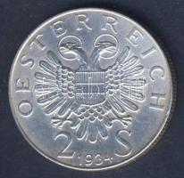 Ausztria 1934. 2Sch Ag "Dollfuss" T:2-/3+