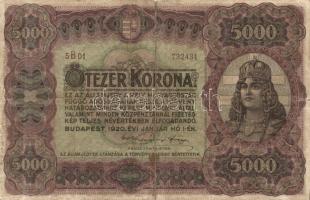 1920 5000K zöldes-barna T:IV.