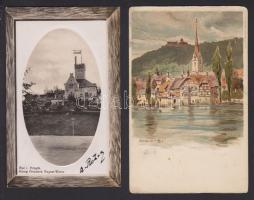 50 db régi Német képeslap, közte litho-k és egy panorámalap / 50 German cards