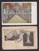 50 db régi Német képeslap, közte litho-k és egy panorámalap / 50 German cards