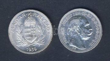 1912KB 1K Ag + 1939. 1P Ag T:1/2,2